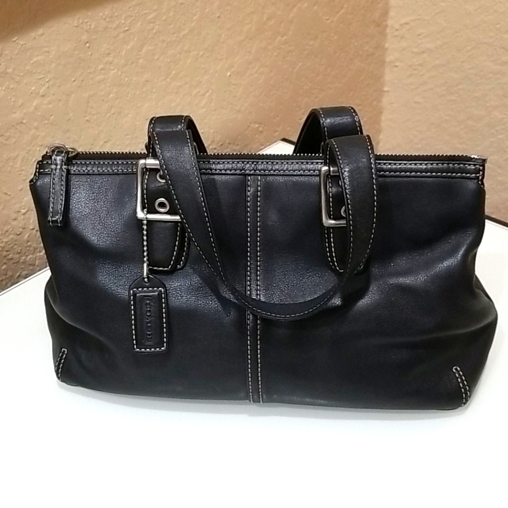 Black medium size handbag